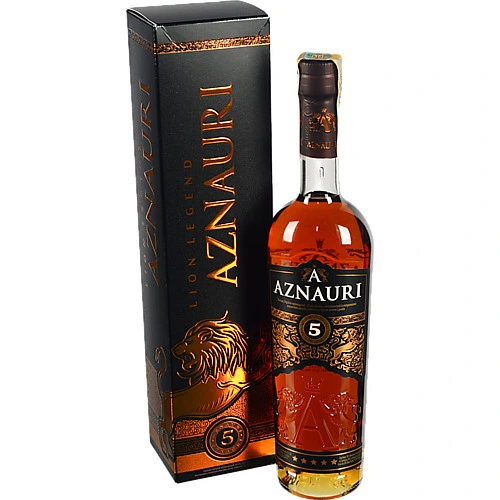 Коньяк 0.5л 40% 5 зірок Aznauri к/у