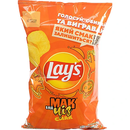 Чипси картопляні Макарони з сиром Lay's м/у 95г