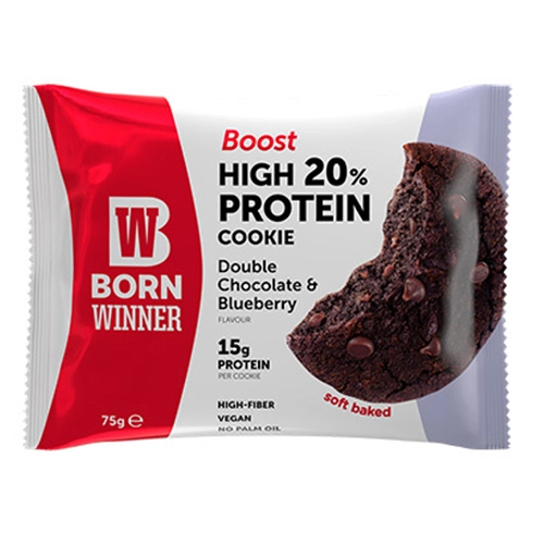 Печиво Born Winner 75г протеїнове boost шок.чорн.