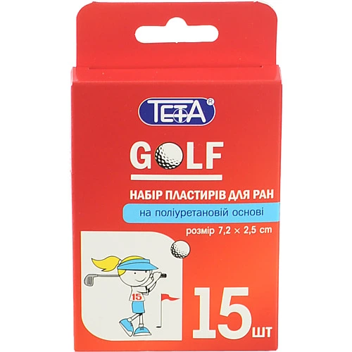 Набір пластирів Teta 7.2х2.5 см golf поліурет. осн
