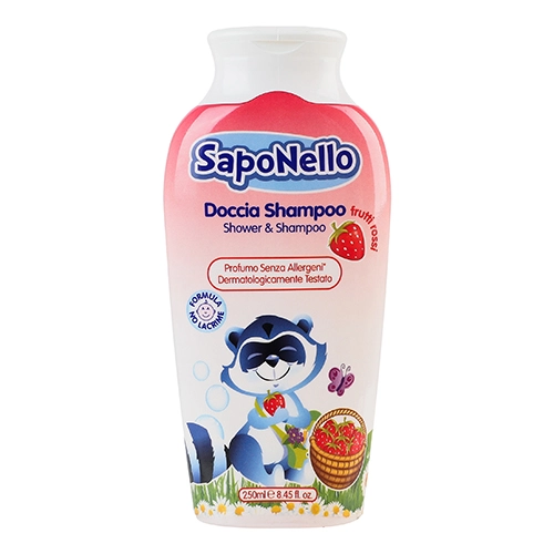 Шампунь-гель дитячий від 3років Frutti Rossi SapoNello 250мл