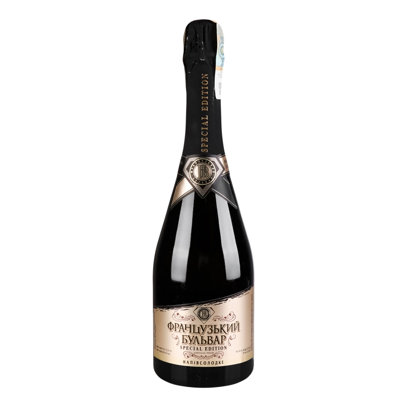 Вино ігристе 0.75л 10.5-12.5% напівсолодке Special Edition Французький бульвар