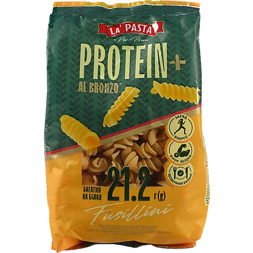 Макарони La Pasta 300г спіраль протеїнова