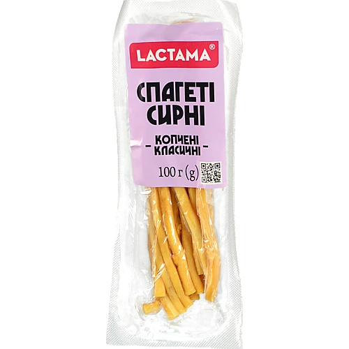 Сир Лактама 100г 45 спагеті сирні копчені