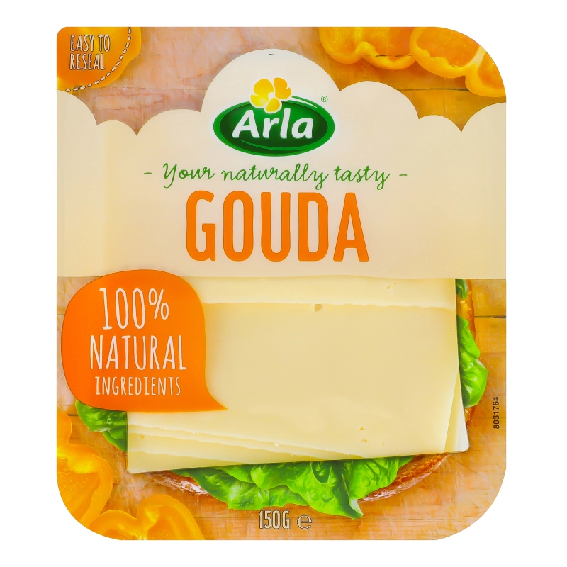 Сир Arla 150г 48% гауда слайс