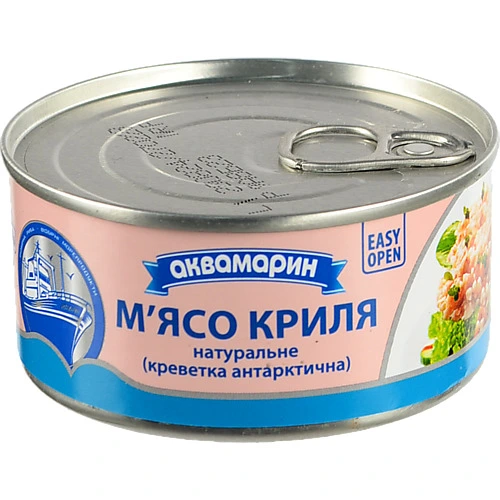 М'ясо криля натуральне Аквамарин з/б 185г
