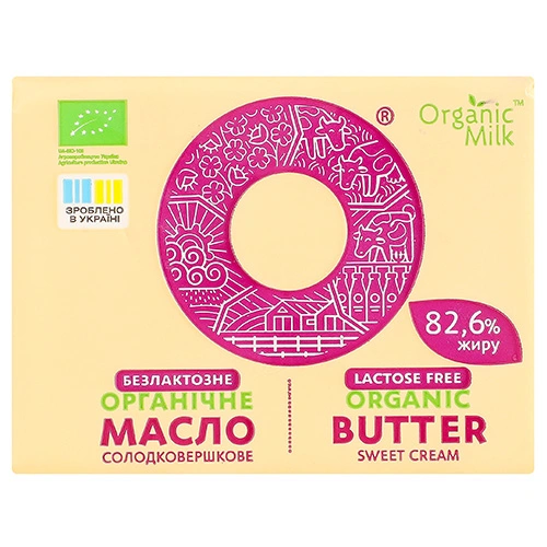 Масло Органік Мілк 180г 82.6  безлактозне