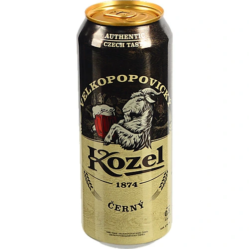 Пиво Velkopopovichy kozel 0.5л темне з.б