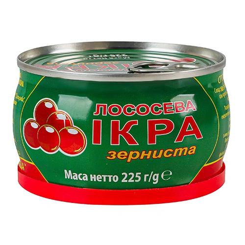 Ікра лососева Шаланда 225г зерниста солена ж.б
