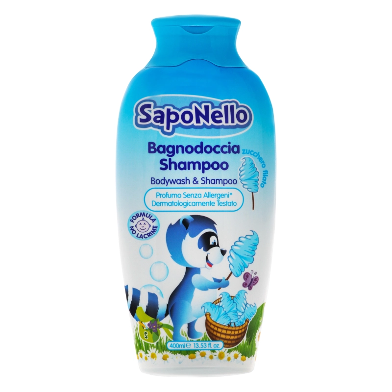 Шампунь-піна для дітей для ванни Zucchero Filato Saponello 400мл