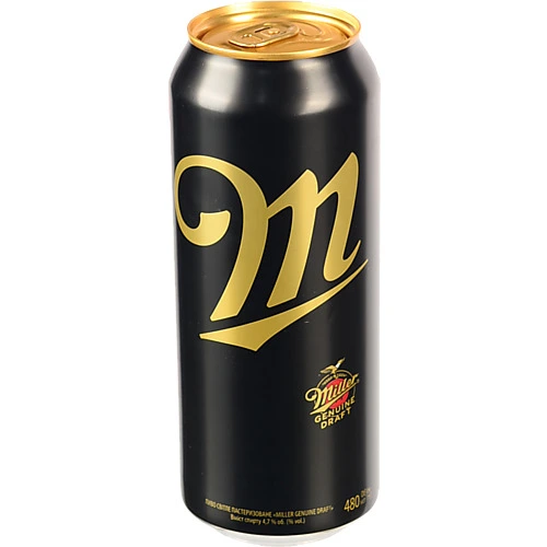 Пиво Miller Genuine Draft 0.48 світле з.б