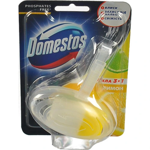 Блок для унітазу гігієнічний Лимон Сила 3в1 Domestos 35г
