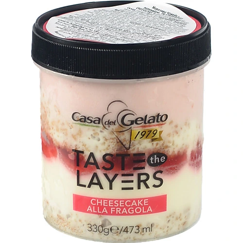 Морозиво Casa del Gelato 330г strawberry cheesecak