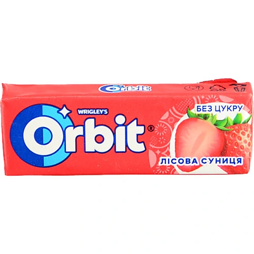 Жувальна гумка Orbit 14г полуниця подушечки