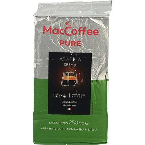 Кава MacCoffe 250г арабіка крема мелена