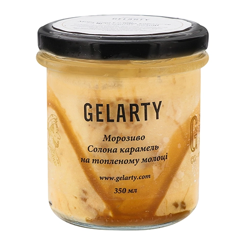 Морозиво Gelarty 350г солона карамель топл.молоко