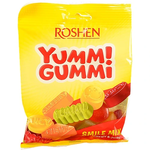 Цукерки желейні Smile Mix Yumm! Gummi Roshen м/у 70г