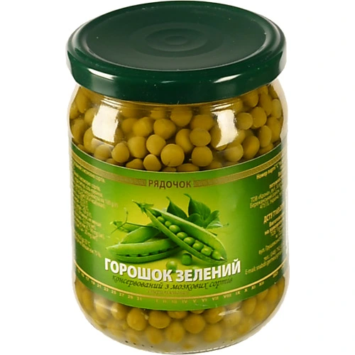 Горошок Рядочок 500г скло
