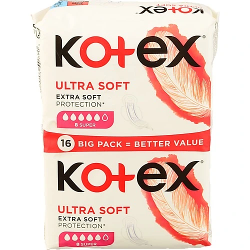 Прокладки Kotex екстра софт супер дуо 16