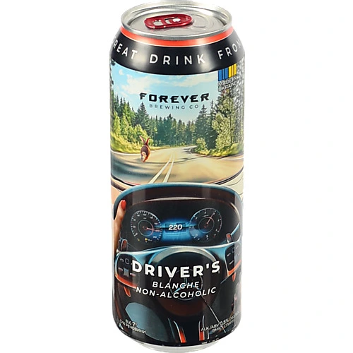 Пиво Forever 0.5л driver`s св пшеничне б.а н.ф з.б