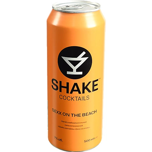 С.алк.напій Shake 0.5л 7% sexx на пляже газованій ж.б