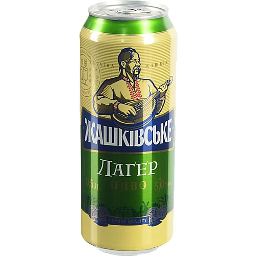 Пиво світл. фільтр. паст.Жашківське Лагер  0.5л 5.0 ТМ Жашківське 24Б