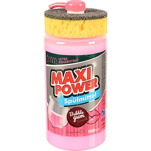 Засіб для миття посуду Bubble gum Maxi Power 1л