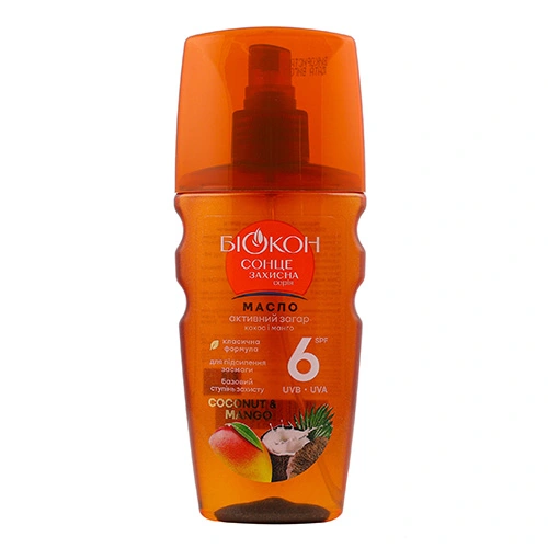 Олія Біокон 160мл SPF-6 акт. засм. coconut mang