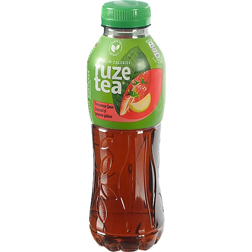 Чай холодний Fuzetea 0.5л чорний полуниця диня