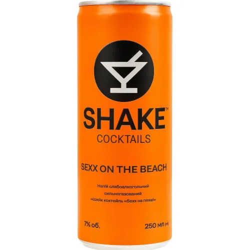 С.алк.напій Shake 0.25л 7% sexx на пляжі газ. з.б