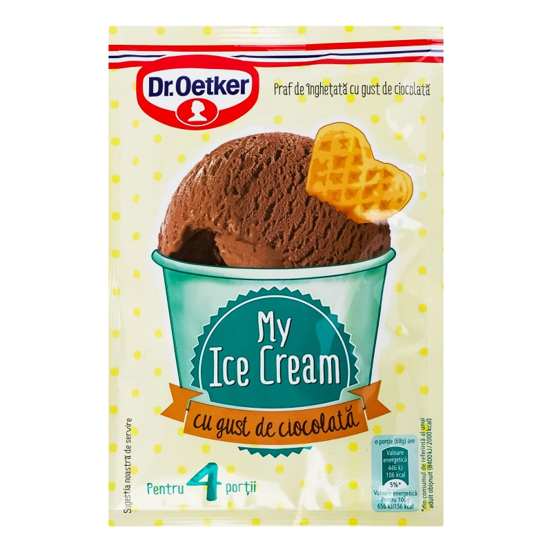Суміш суха для приготування морозива з шоколадним смаком Dr.Oetker м/у 69г