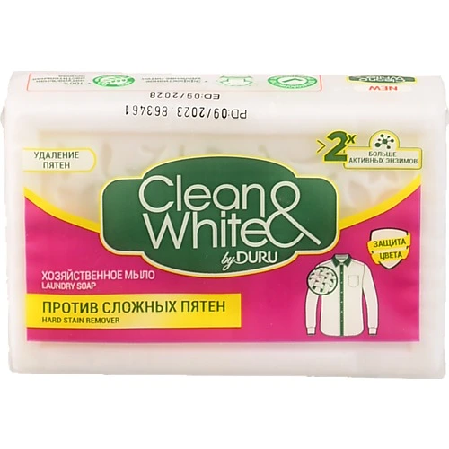 Мило господарське Проти складних плям Clean&White Duru 120г