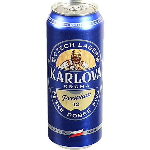 Пиво Karlova Krcma 0.5л світле premium фільт. з.б.