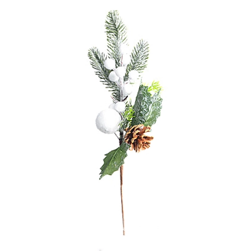 Декор новорічний флористична композиція тип 24 35cm