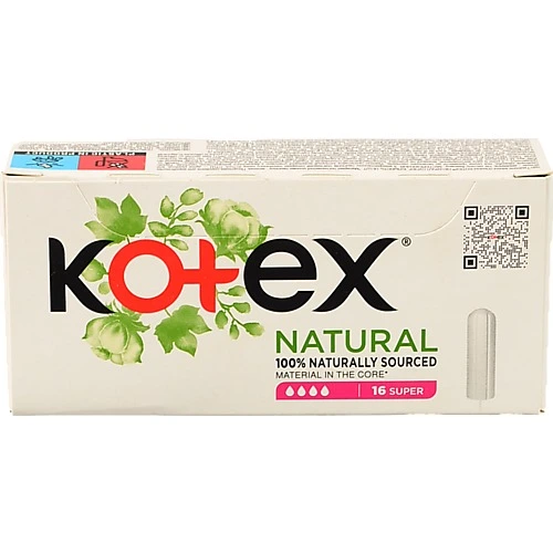 Тампони гігієнічні Супер Natural Kotex 16шт