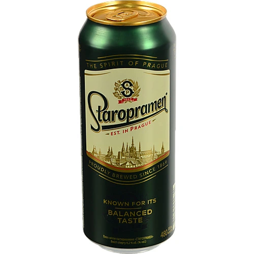 Пиво Старопрамен 0.48л з.б