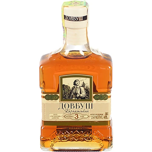 Коньяк України Довбуш 0.25л 3 зірки divin