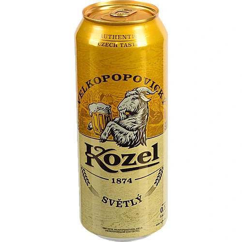 Пиво Velkopopovichy kozel 0.5л світле з.б
