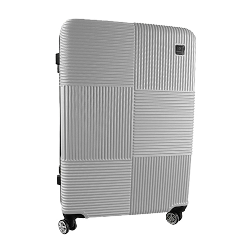 Валіза пластикова 65х42х26см колір silver white