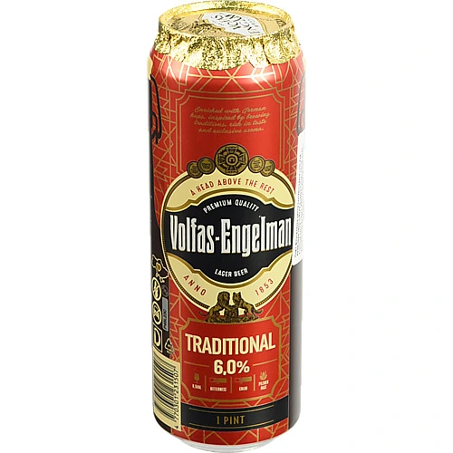Пиво Volfas Engelman 0.568л tradiciskas з.б