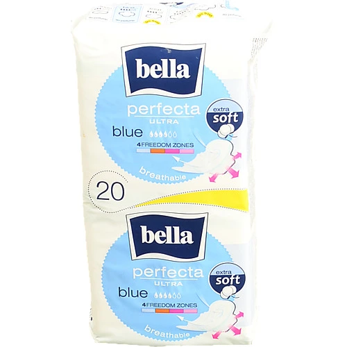 Прокладки гігієнічні Perfecta Blue extra soft Bella 10+10