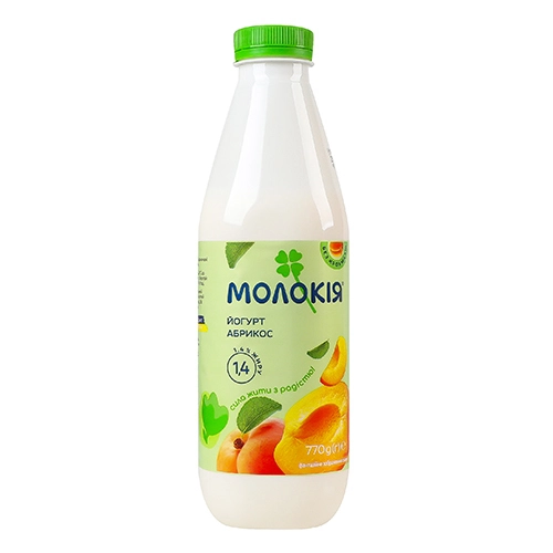 Йогурт Молокія 770г 1.4 Абрикос пет