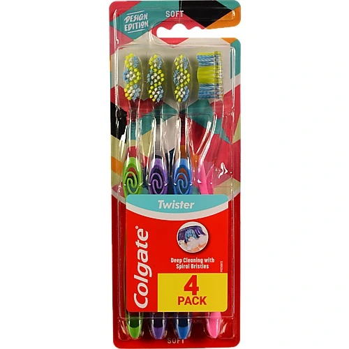 Щітка зубна soft Twister Colgate 4шт