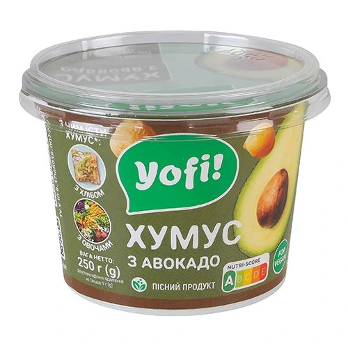 Хумус Yofi 250г авокадо