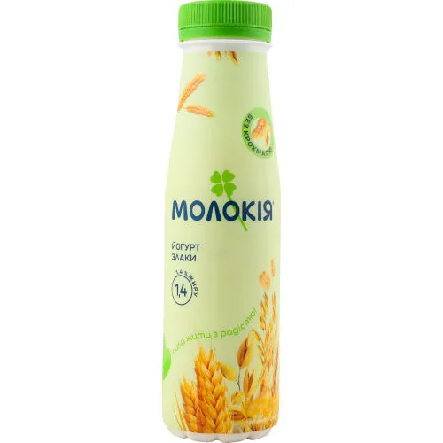 Йогурт Молокія 250г 1.4 Злаки пет