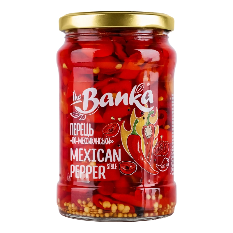 Перець гострий маринований По-мексиканськи the Banka с/б 300г