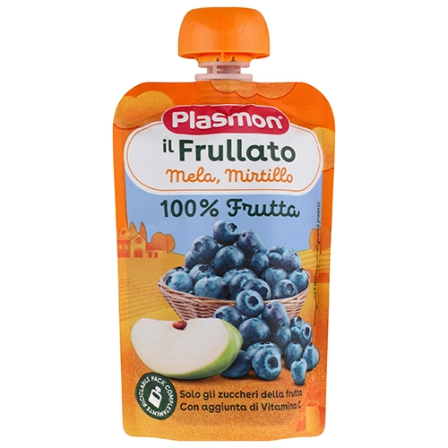 Пюре для дітей від 6міс з вітаміном С Яблуко-лохина Plasmon д/п 100г