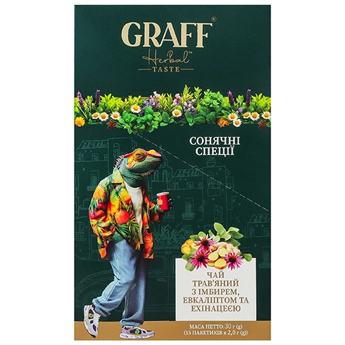 Чай Graff 15п сонячні спеції травяний кадді