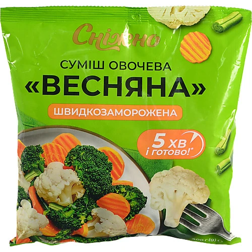 Суміш овочева Сніжно 400г весняна