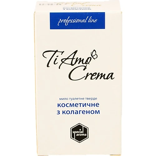 Мило Ti Amo Crema  115г туалетне тверде Косметичне з колагеном коробка